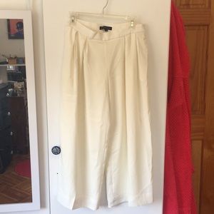 Banana republic wide leg dress pants in white